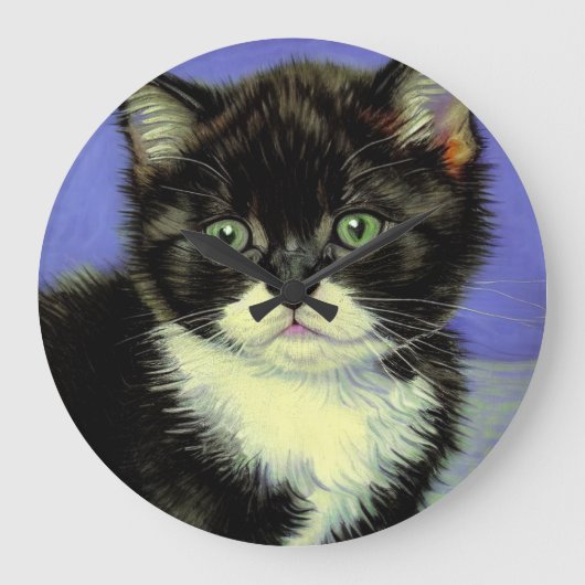 Grande Horloge Ronde Van Gogh Tuxedo Kitten (Recto)