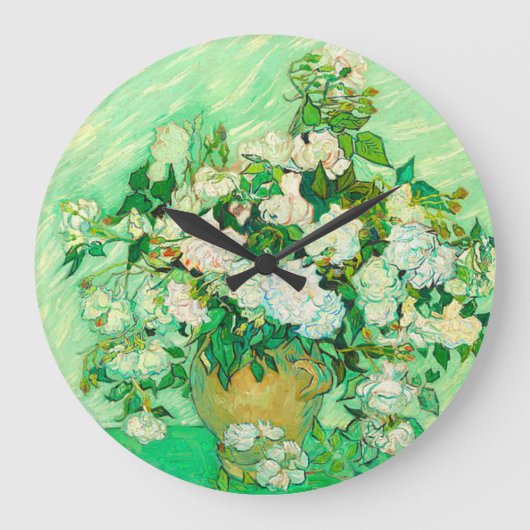 Grande Horloge Ronde Van Gogh White Roses (Recto)