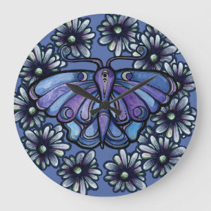 Grande Horloge Ronde Ver Lun Moth MoonChild Moon Moths