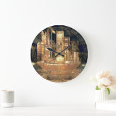 Grande Horloge Ronde Véracité Imaginaire ville futuriste (Maison)