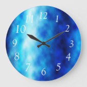 Grande Horloge Ronde Verre bleu (Recto)