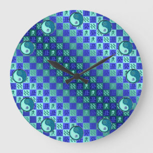 Grande Horloge Ronde Verseau & Boeuf d'eau