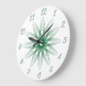 Grande Horloge Ronde Vert (Angle)