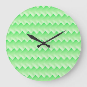 Grande Horloge Ronde Vert dégradant en shumffle