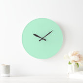 Grande Horloge Ronde Vert menthe (Maison)