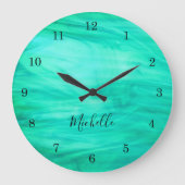 Grande Horloge Ronde Vert moderne (Recto)