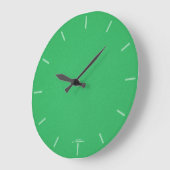 Grande Horloge Ronde Vert pâle moderne simple (Angle)