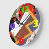 Grande Horloge Ronde Very Cool Modern Art Design Wall (Angle)