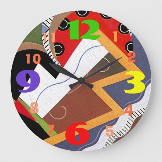 Grande Horloge Ronde Very Cool Modern Art Design Wall (Recto)