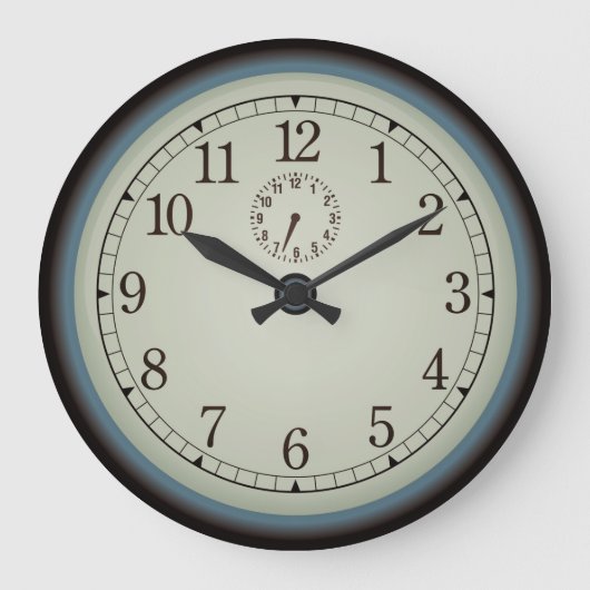 Grande Horloge Ronde Very Cool Old Face Wall Clock (Recto)