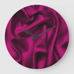 Grande Horloge Ronde Vêtements de luxe Abstrait : Grunge Silk Wave