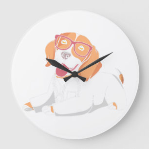 Grande Horloge Ronde Vétérinaire Réceptionniste Médicale