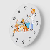 Grande Horloge Ronde Veterinarian People (Angle)