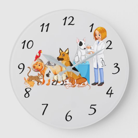 Grande Horloge Ronde Veterinarian People (Recto)