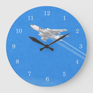 Grande Horloge Ronde Victor Bomber Anti Flash Blanc