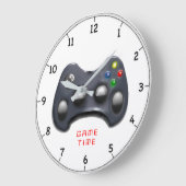 Grande Horloge Ronde video gamer gift (Angle)