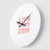Grande Horloge Ronde Vie, Amour, Zen (Angle)
