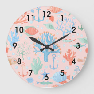 Grande Horloge Ronde Vie marine