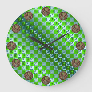 Grande Horloge Ronde Vierge & Serpent de Terre