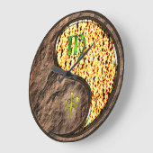 Grande Horloge Ronde Vierge & Singe de Feu (Angle)