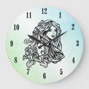 Grande Horloge Ronde Vierge Vierge Zodiaque Menthe