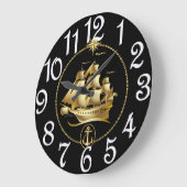 Grande Horloge Ronde Vieux voilier (Angle)