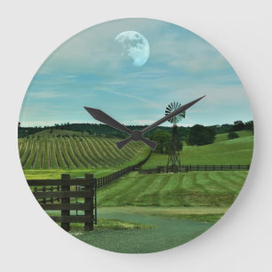 Grande Horloge Ronde vignoble du moulin à vent