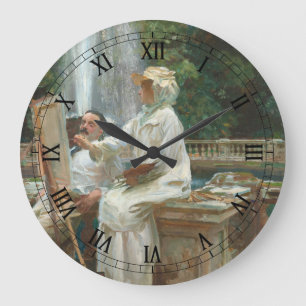 Grande Horloge Ronde Villa Torlonia à Frascati, Italie par Sargent