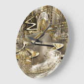 Grande Horloge Ronde Ville futuriste d'imaginaire de Jackson (Angle)