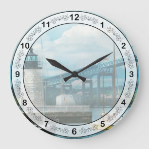Grande Horloge Ronde Ville - Newport RI - Le phare de Newport