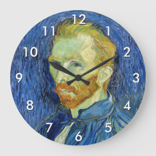 Grande Horloge Ronde Vincent van Gogh - Autoportrait à la palette