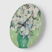 Grande Horloge Ronde Vincent Van Gogh Impressionniste Rose (Angle)