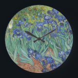 Grande Horloge Ronde Vincent Van Gogh - Irises<br><div class="desc">Vincent Van Gogh - Irises</div>