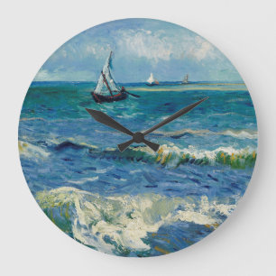 Grande Horloge Ronde Vincent Van Gogh - La mer aux Saintes-Maries