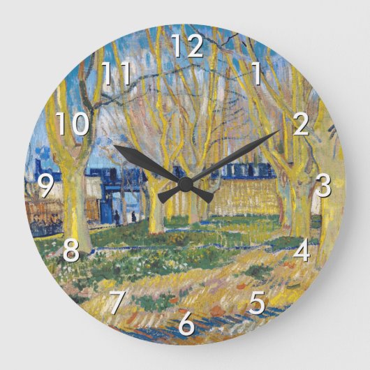Grande Horloge Ronde Vincent van Gogh - Le Train Bleu (Recto)