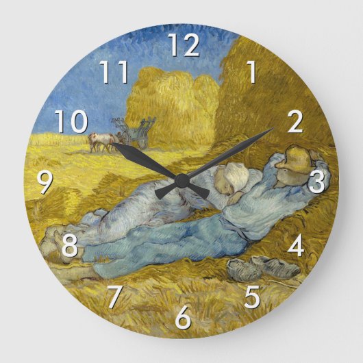 Grande Horloge Ronde Vincent Van Gogh - Mion, Repos / Travail / Siesta (Recto)