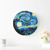 Grande Horloge Ronde Vincent van Gogh peinture, Starry Night (Maison)