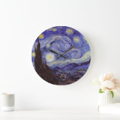 Grande Horloge Ronde Vincent Van Gogh Starry Nuit Vintage Art (Maison)