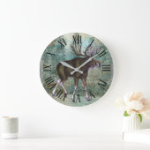Grande Horloge Ronde Vintage (Maison)