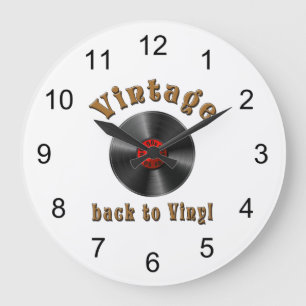 Grande Horloge Ronde Vintage - Back to Vinyl, the record is back