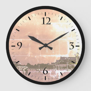 Grande Horloge Ronde Vintage China pekin Tiananmen square Large Clock