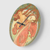 Grande Horloge Ronde Vintage dance by Alphonse Mucha (Angle)