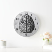 GRANDE HORLOGE RONDE VINTAGE DRAWING CLOCK (Maison)