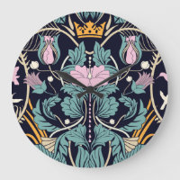 Vintage floral, Art nouveau, papier peint transpar
