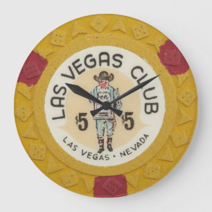 Grande Horloge Ronde Vintage Las Vegas Poker Chip
