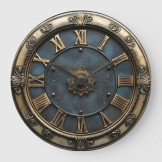 Grande Horloge Ronde Vintage Latin round