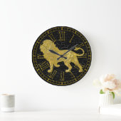 Grande Horloge Ronde Vintage Look (Maison)