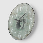 Grande Horloge Ronde Vintage mariage (Angle)