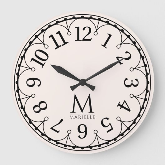 Grande Horloge Ronde Vintage Monogrammed Pink (Recto)