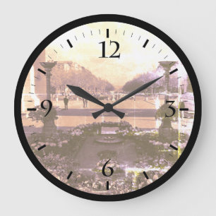 Grande Horloge Ronde Vintage Paris Triumphal Arc Soldat inconnu Grand
